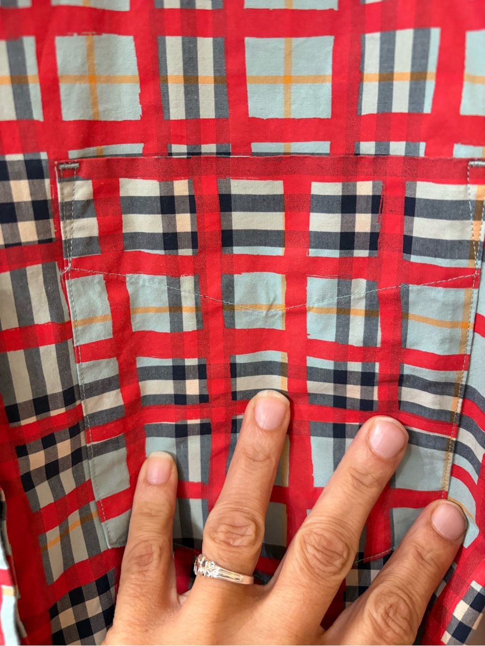 Burberry London Plaid Print Belted Long Sleeve Shirt Dress - Picture 5 of 12